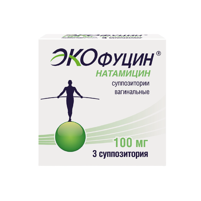 Экофуцин суппозитории вагинальные 100 мг 3 шт