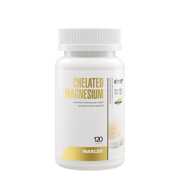 Макслер Хелатный Магний / Maxler Chelated Magnesium таблетки по 1000 мг 120 шт