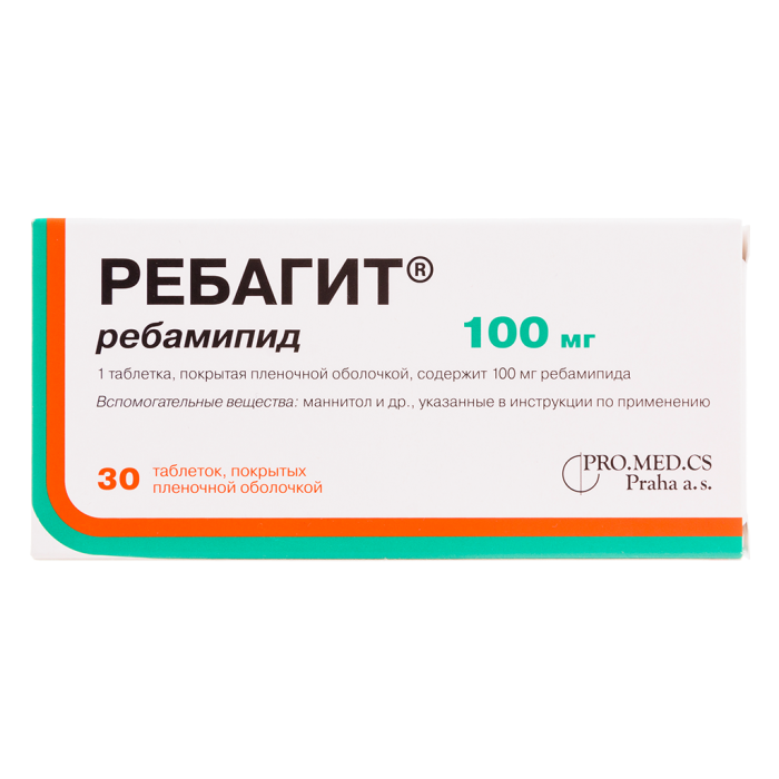 Ребагит таблетки покрытпленоб 100 мг 30 шт
