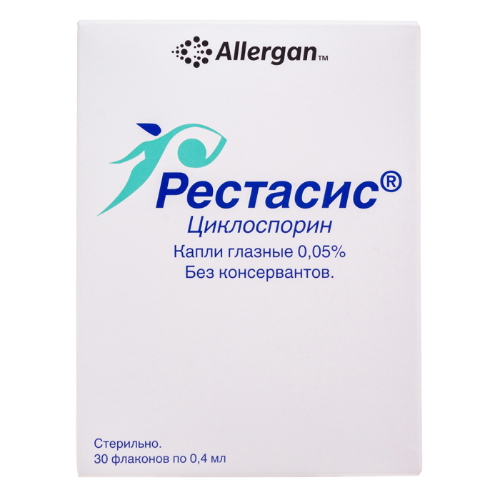 Рестасис капли глазные 0,05 % 30 шт