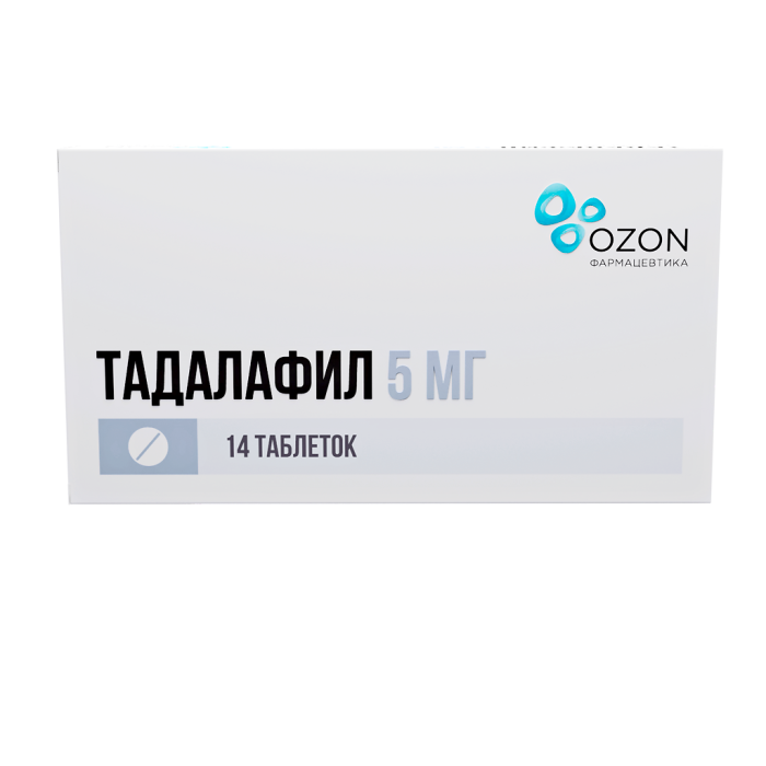 Тадалафил таблетки покрытпленоб 5 мг 14 шт