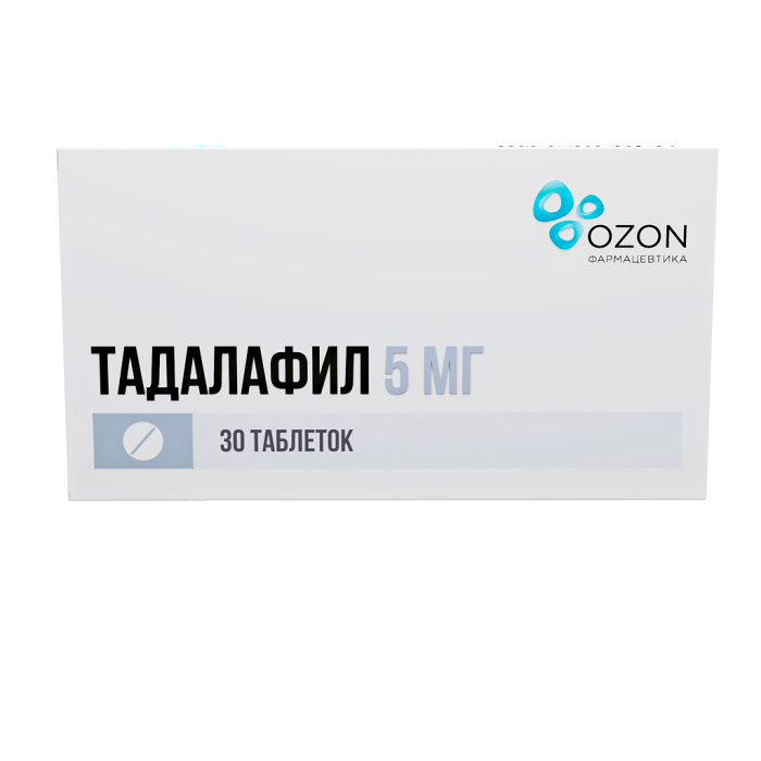 Тадалафил таблетки покрытпленоб 5 мг 30 шт