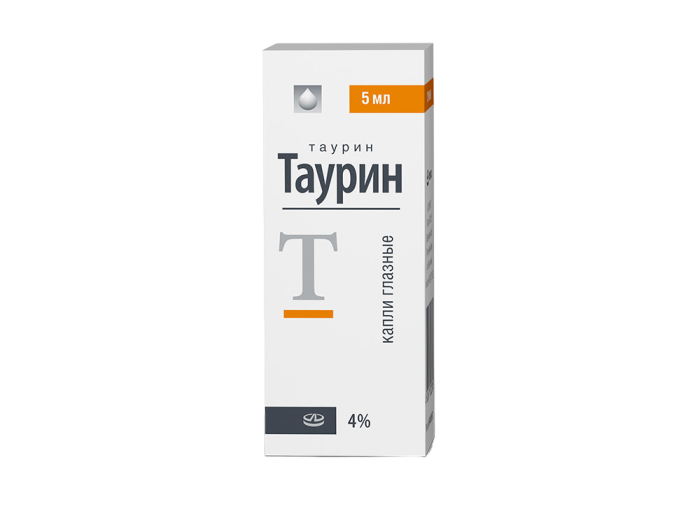 Таурин капли глазные 4 % фл-кап 5 мл 1 шт