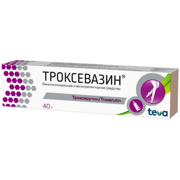 Троксевазин гель для наружного применения 2 % 40 г 1 шт