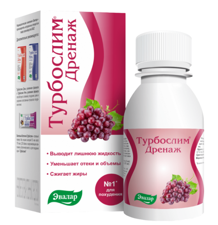 Турбослим Дренаж флаконы по 100 мл 1 шт
