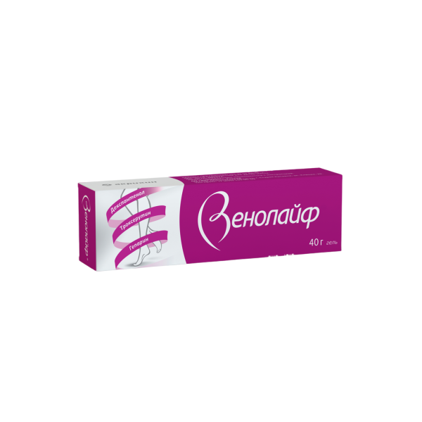 Венолайф гель для наружного применения 0,25%+5%+2% 40 г 1 шт
