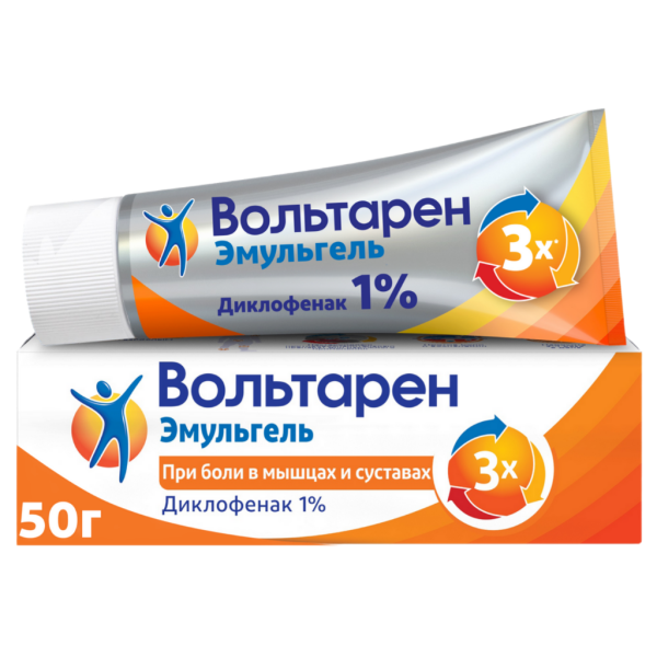 Вольтарен Эмульгель гель для наружного применения 1 % 50 г 1 шт